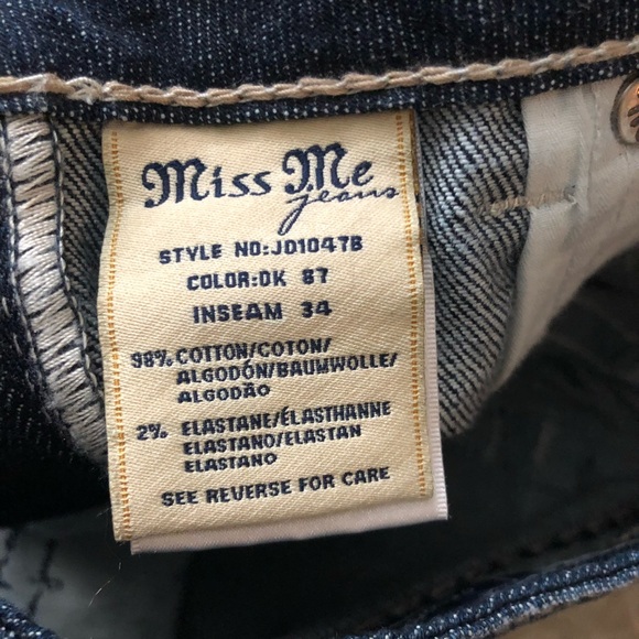 Miss me boot cut signature m sequin jeans - Picture 6 of 7